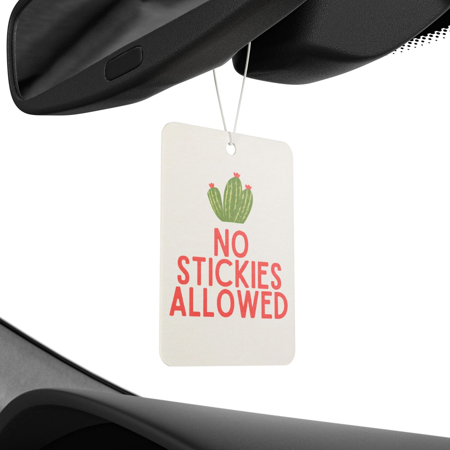 No Stickies Allowed Car Air Freshener