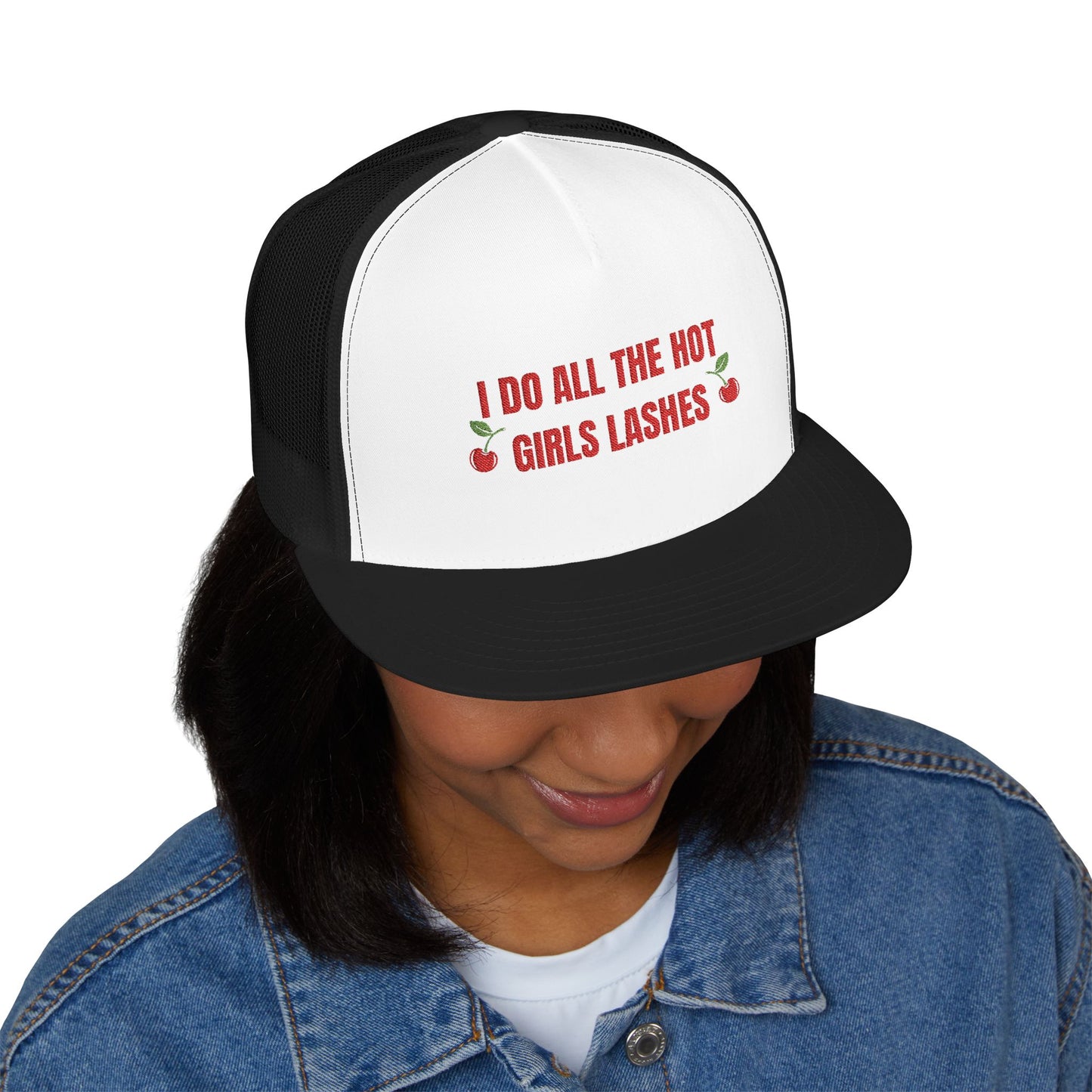 Hot Girls Lashes - Trucker Cap (flat brim)