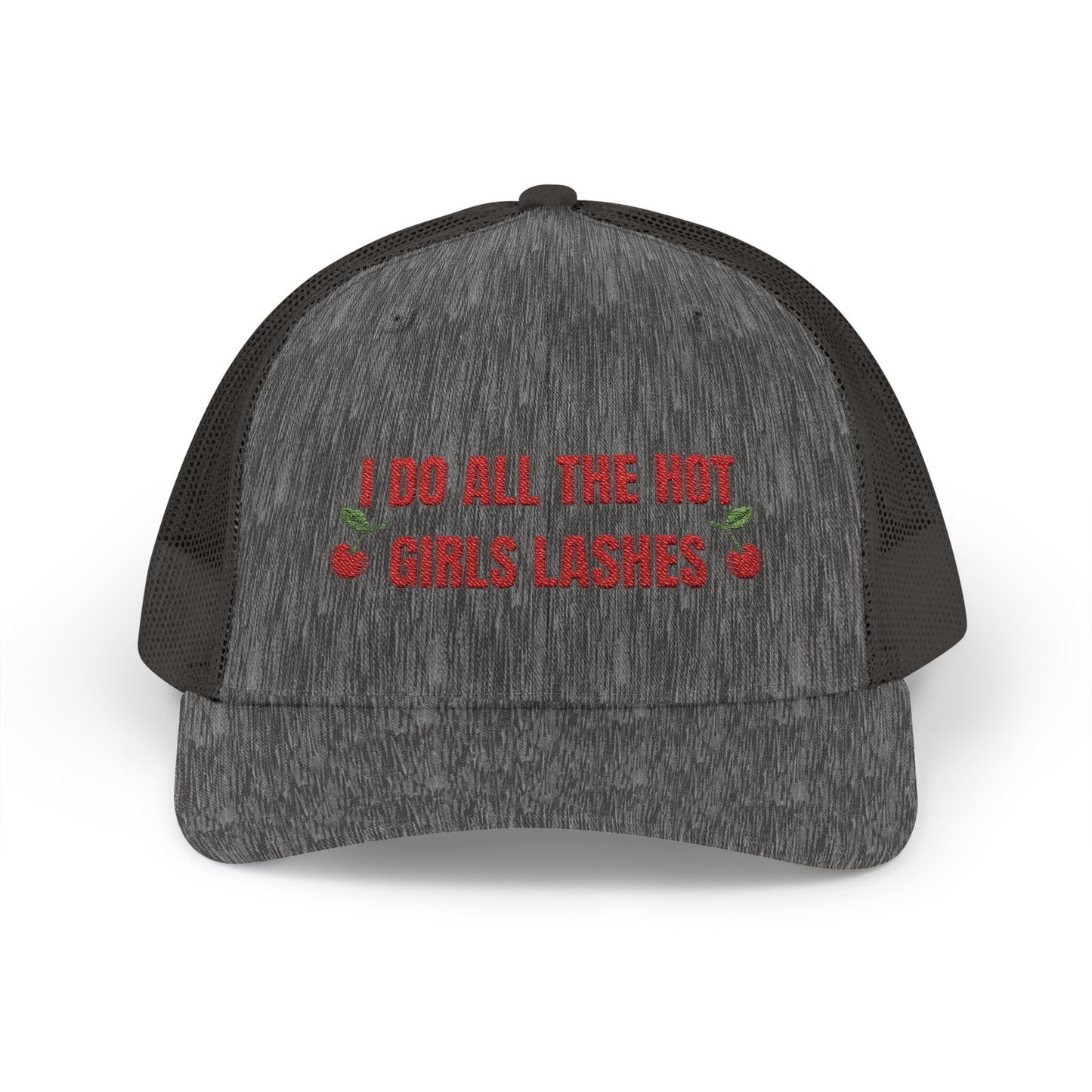 Hot Girls Lashes - Snapback Trucker Cap (round brim)
