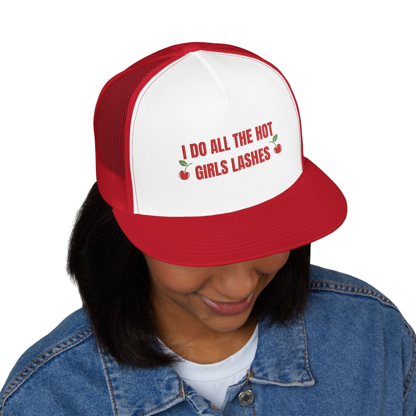 Hot Girls Lashes - Trucker Cap (flat brim)