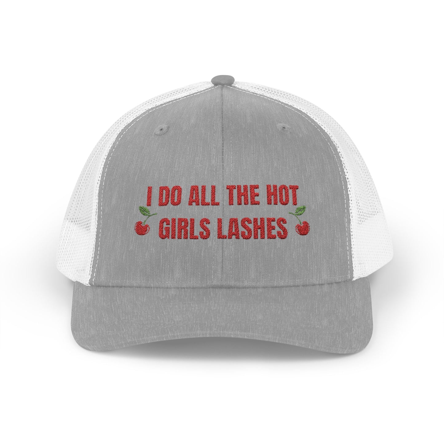 Hot Girls Lashes - Snapback Trucker Cap (round brim)