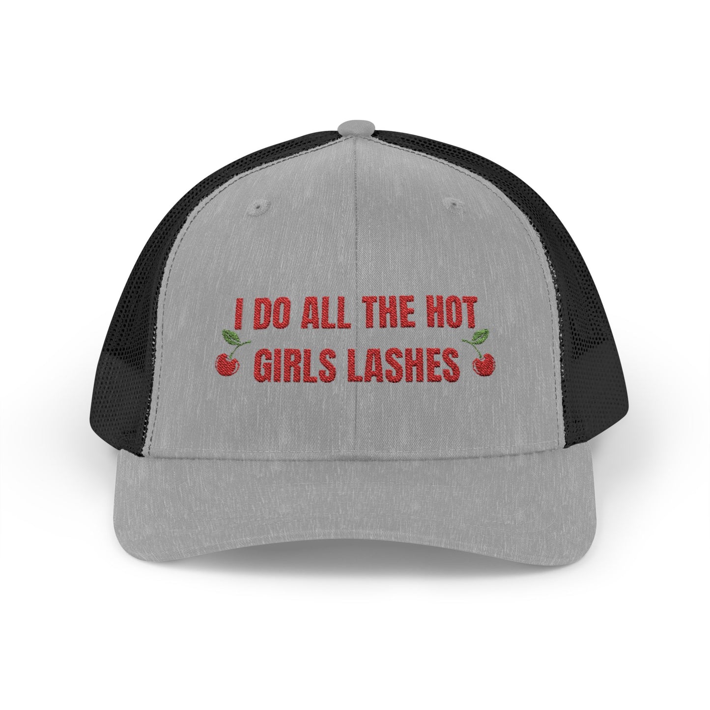 Hot Girls Lashes - Snapback Trucker Cap (round brim)