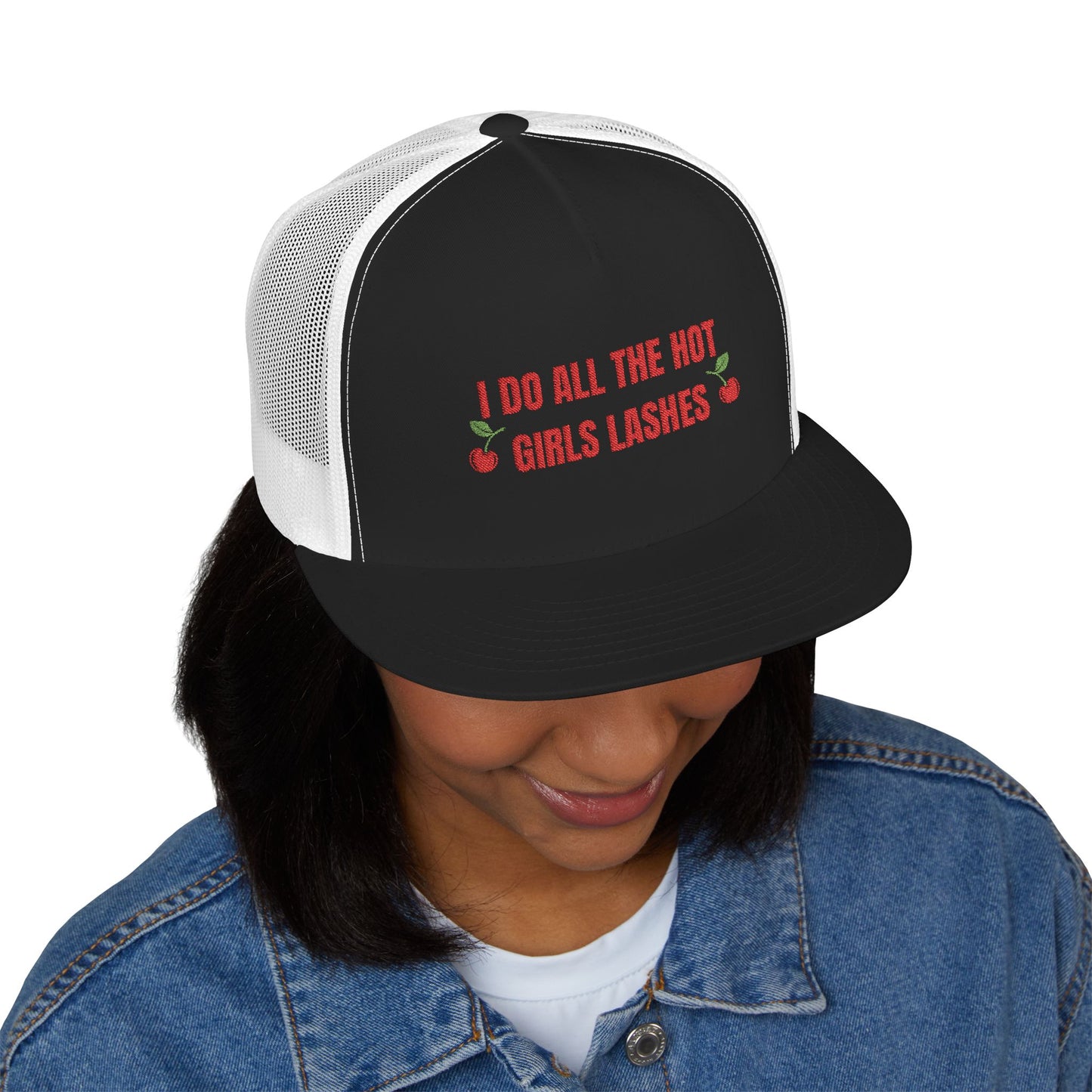Hot Girls Lashes - Trucker Cap (flat brim)