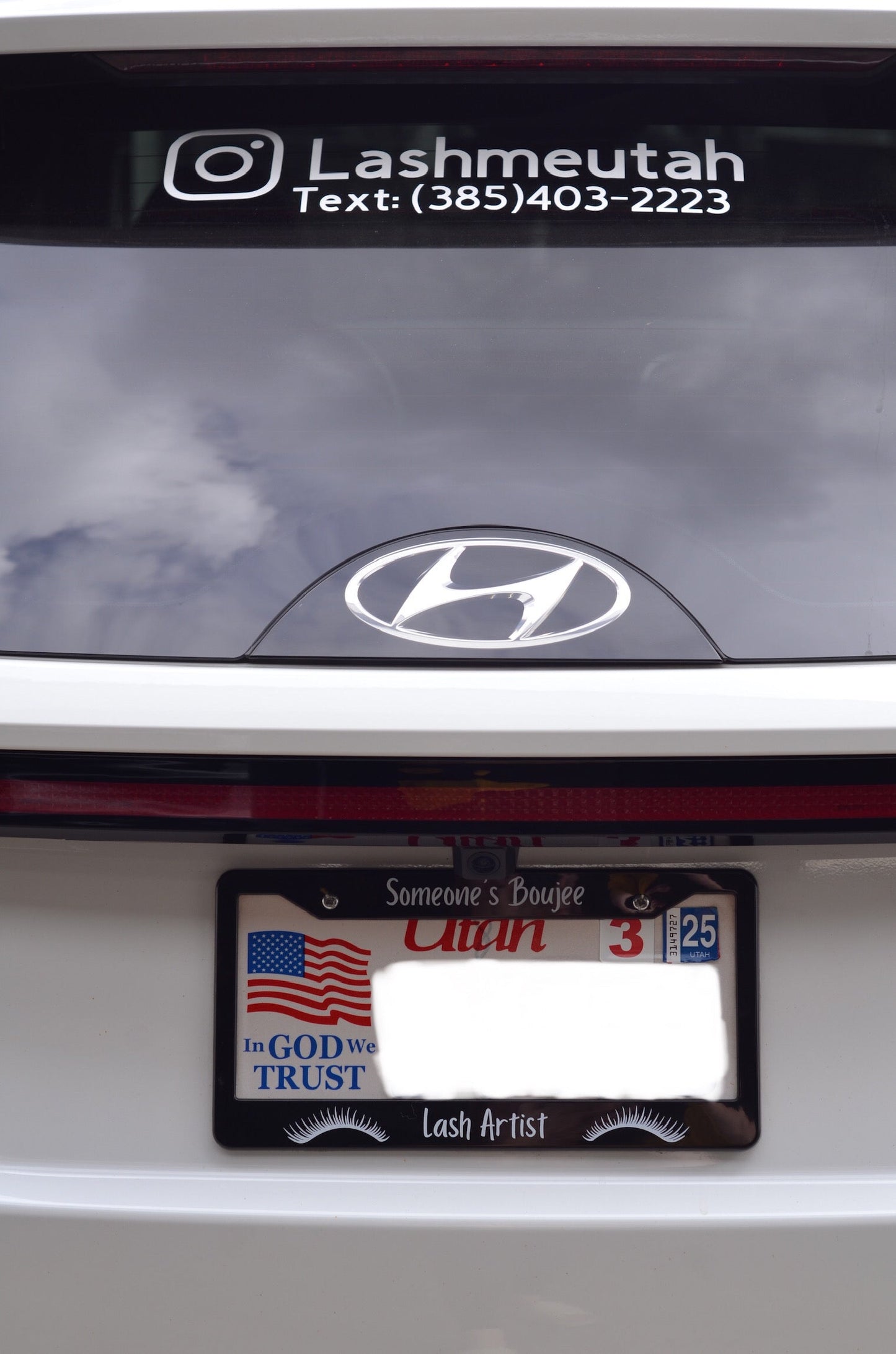 License Plate Frames | Boujee Lash Artist
