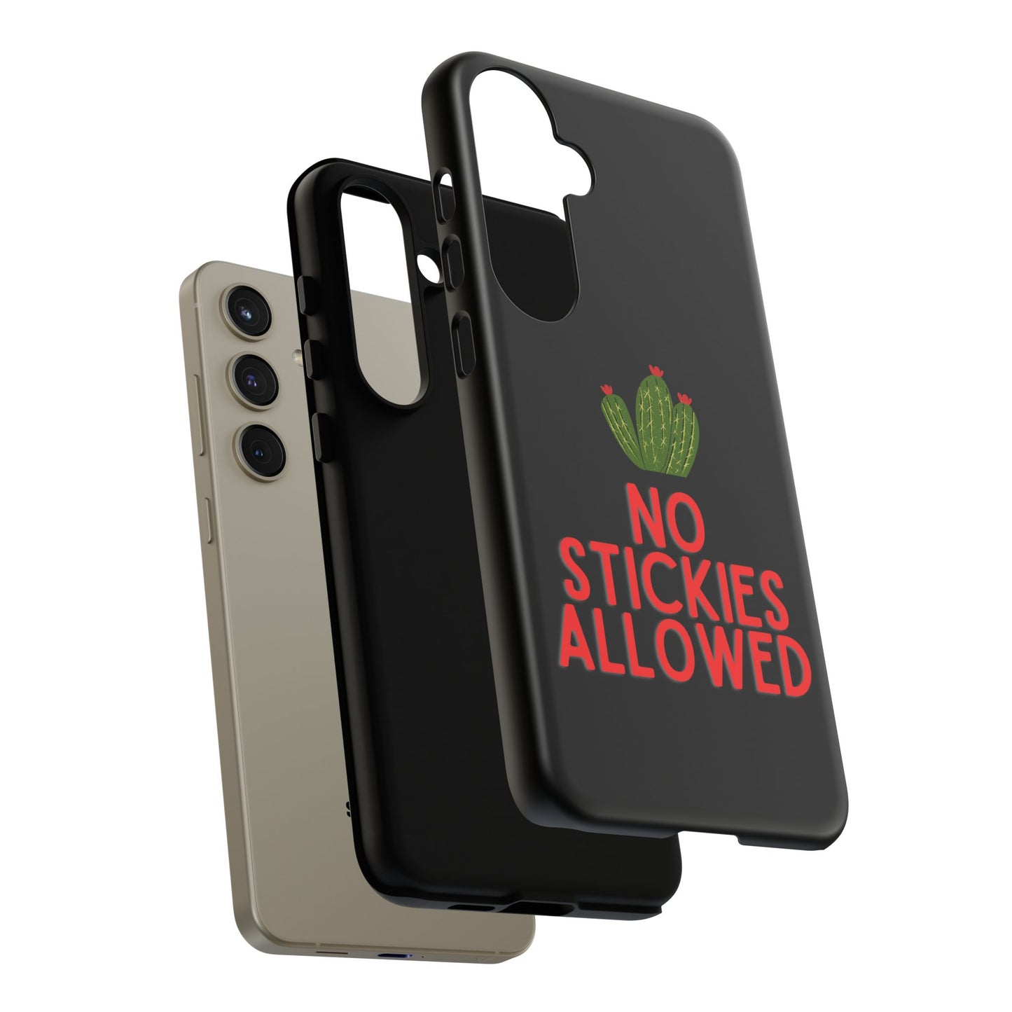 No Stickies Allowed Tough Phone Cases