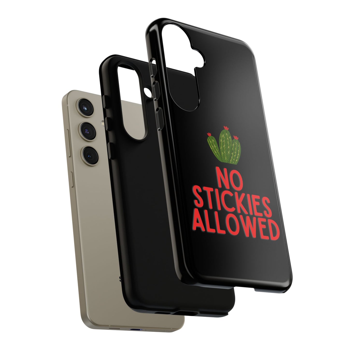 No Stickies Allowed Tough Phone Cases