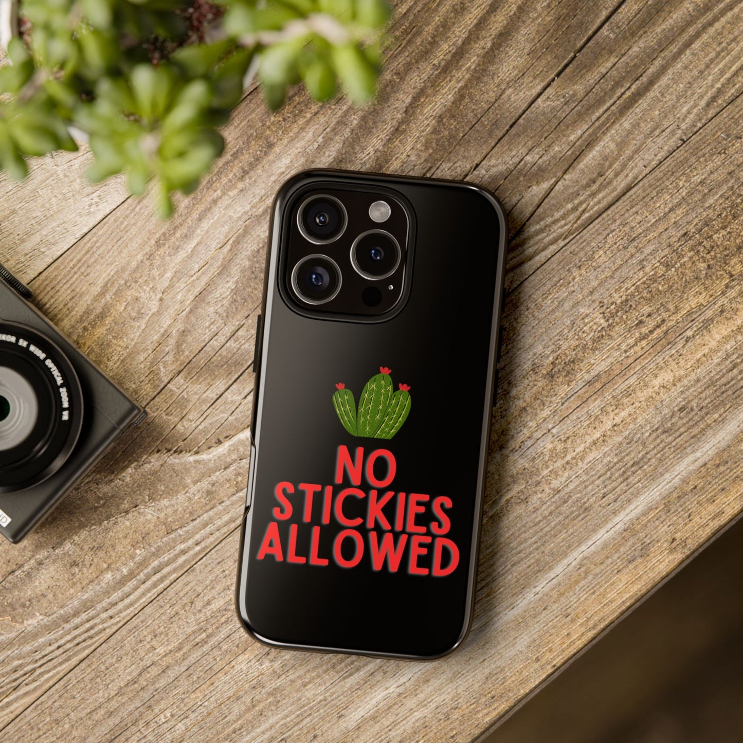 No Stickies Allowed Tough Phone Cases