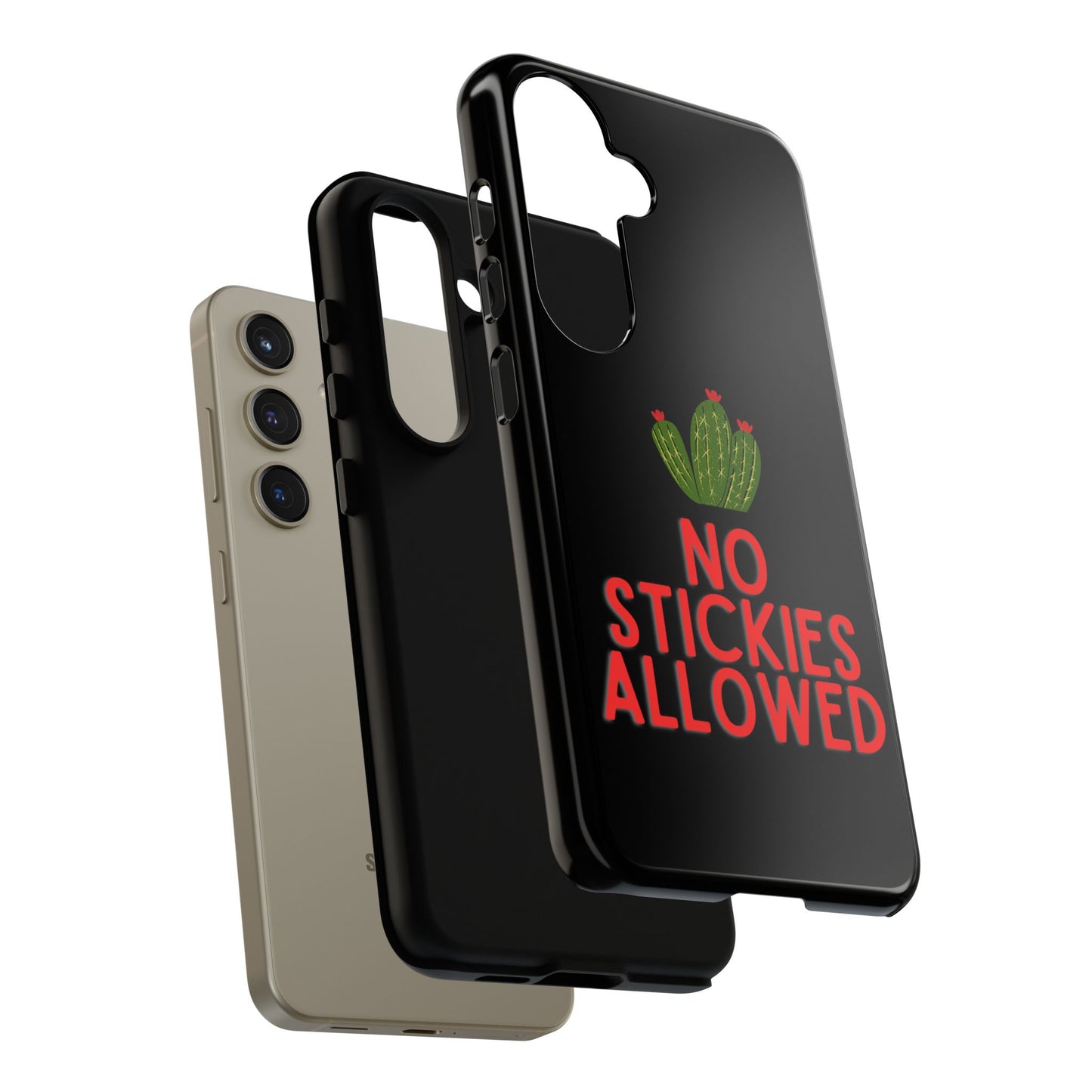 No Stickies Allowed Tough Phone Cases