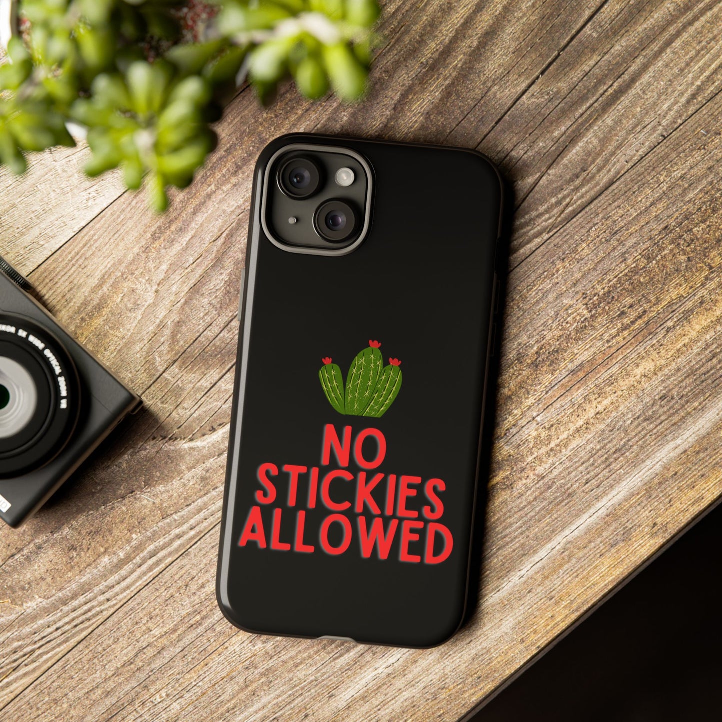 No Stickies Allowed Tough Phone Cases