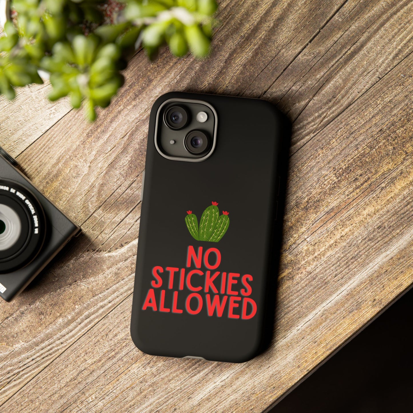 No Stickies Allowed Tough Phone Cases