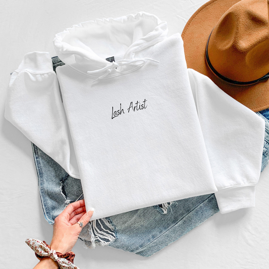 Lash Artist Hooded Sweatshirt (without extra design)