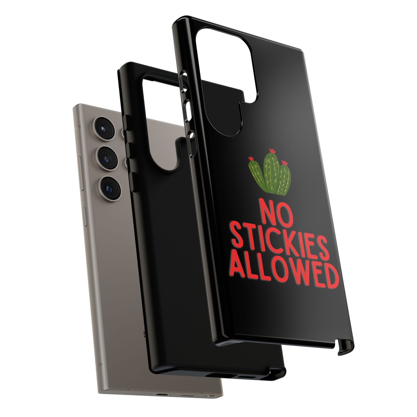 No Stickies Allowed Tough Phone Cases