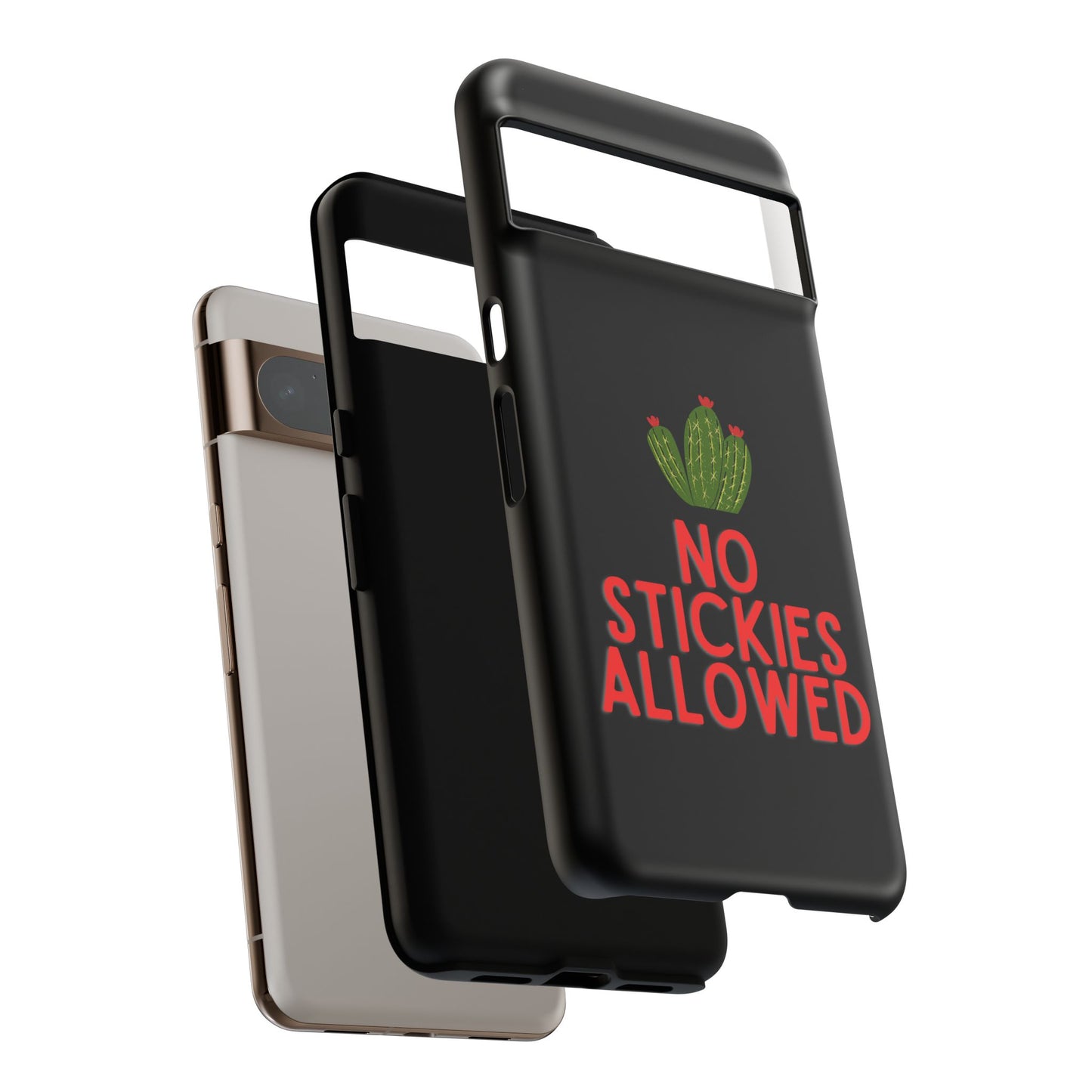 No Stickies Allowed Tough Phone Cases
