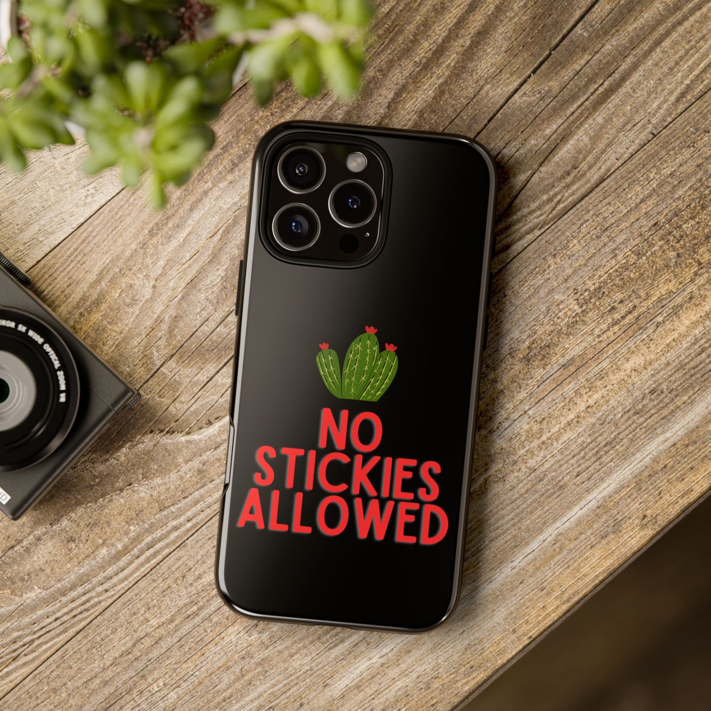 No Stickies Allowed Tough Phone Cases