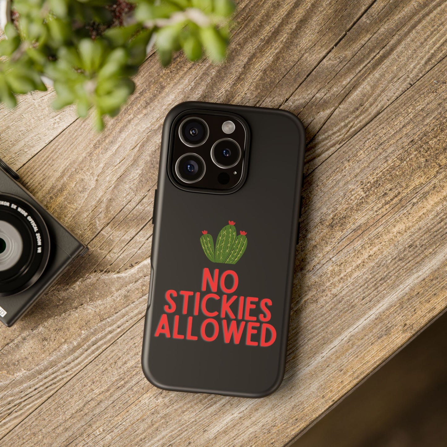 No Stickies Allowed Tough Phone Cases