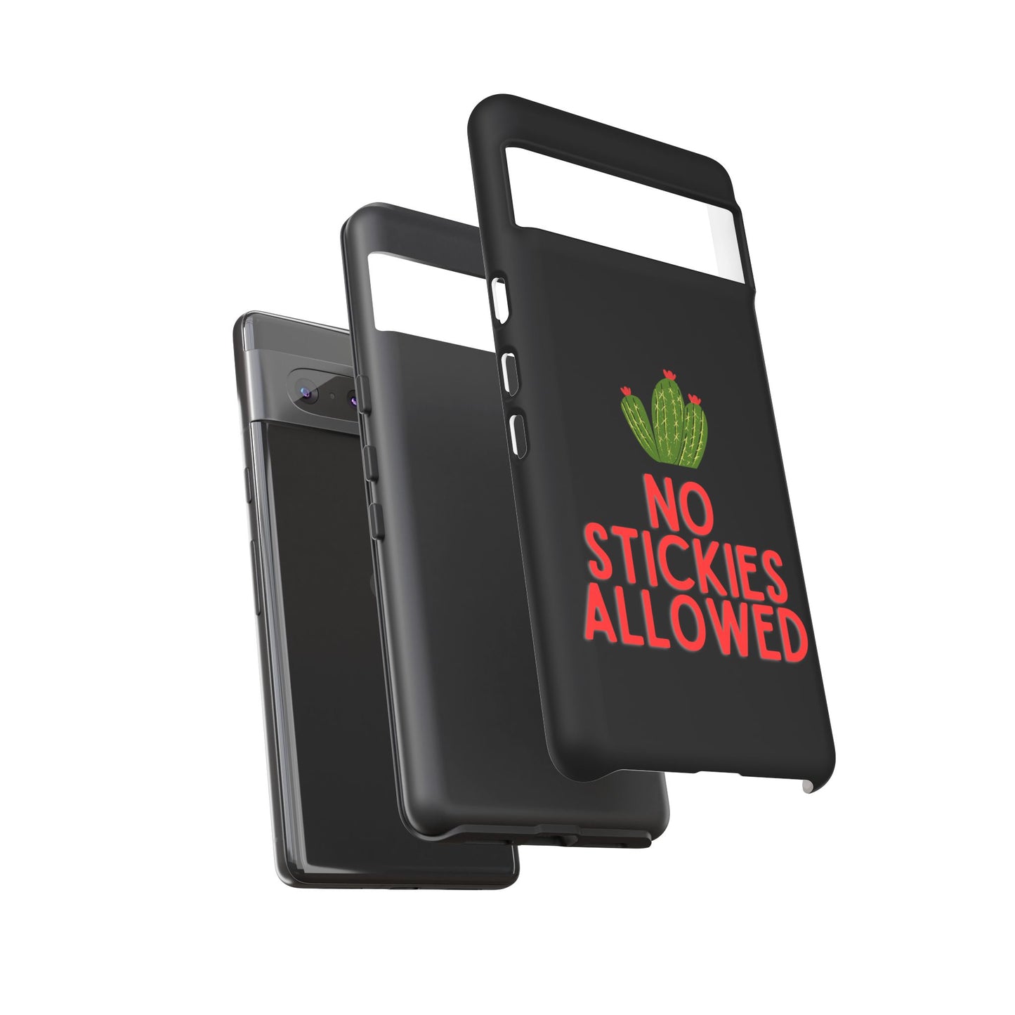 No Stickies Allowed Tough Phone Cases