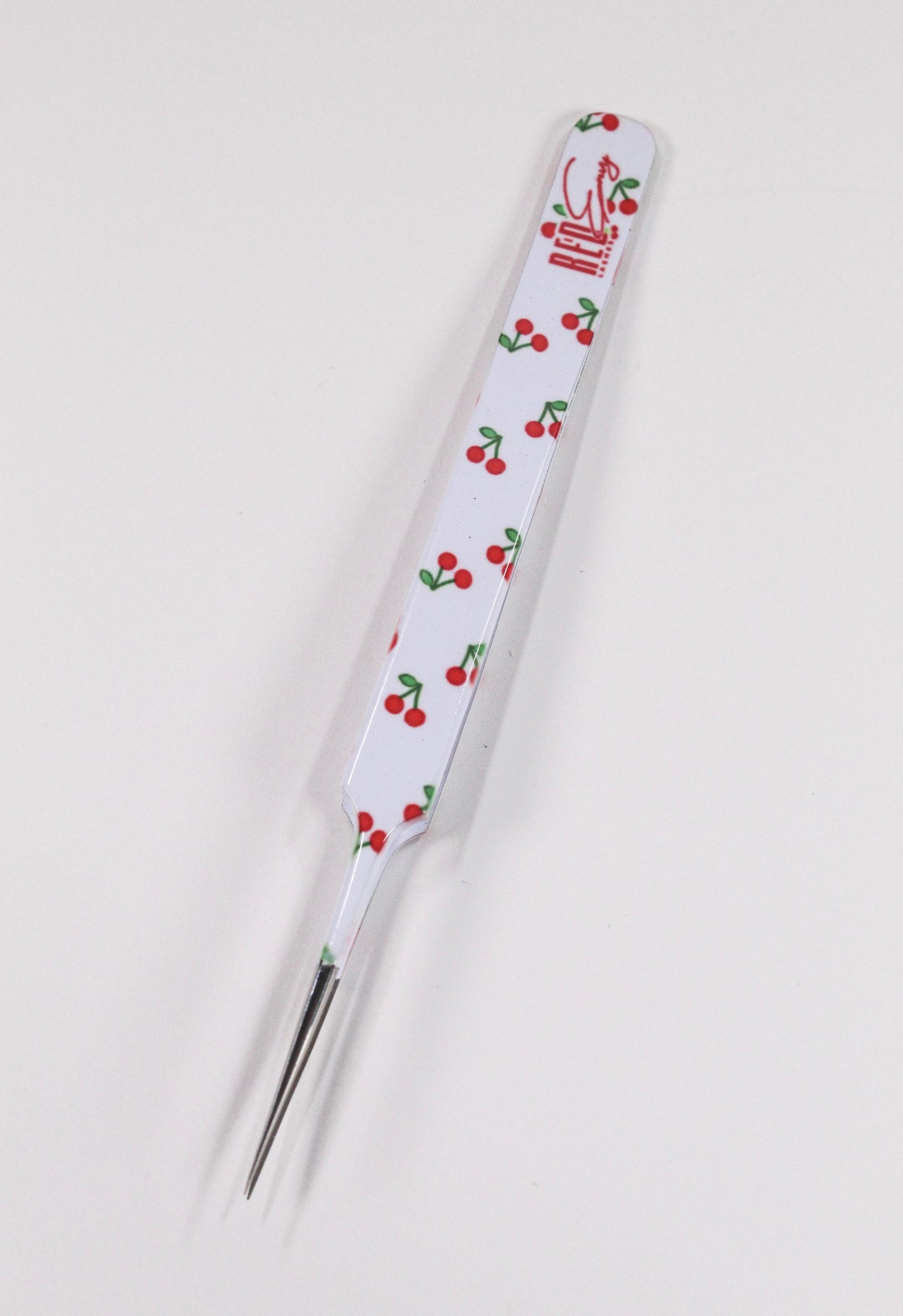 White Cherry Straight Isolation Tweezer